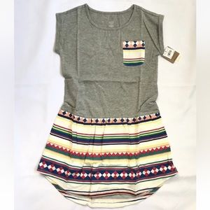 Tea Collection Girls Dress Southwest Aztec Osceola Stripe Cotton Size 8 Summer